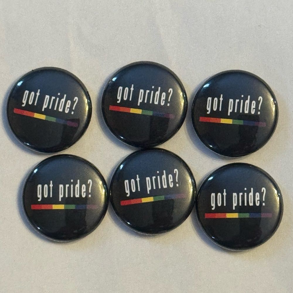 Set of 6 'Got Pride?' Buttons